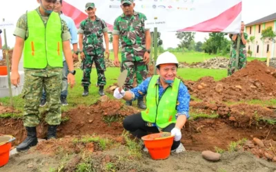 Wabup Sukirman Lakukan Peletakan Batu Pertama Koperasi Merah Putih
